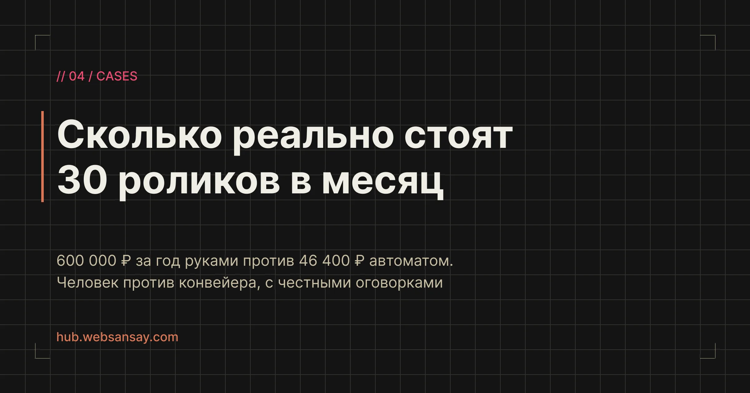 Сколько реально стоят 30 роликов в месяц
